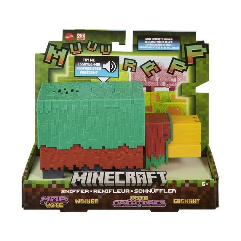 Minecraft-Renifleur Figurine articulée 8,25 cm avec sons tirés du jeu - Minecraft - HXM85