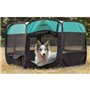 Enclos octogonal pour chiots L - 115 x 110 x 66 cm - Taille pliée : 70 x 61 cm