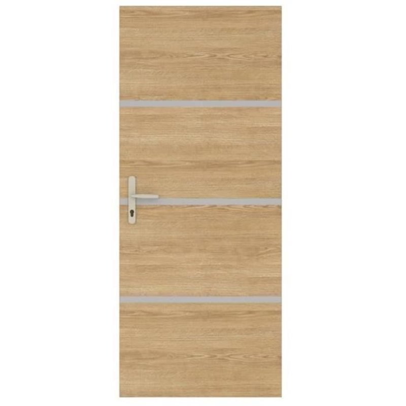 Kit de Rénovation de Porte - NORDLINGER PRO - 4 Feuilles 85 x 50 cm & 3 Profils 85 x 2 cm - Chene Naturel
