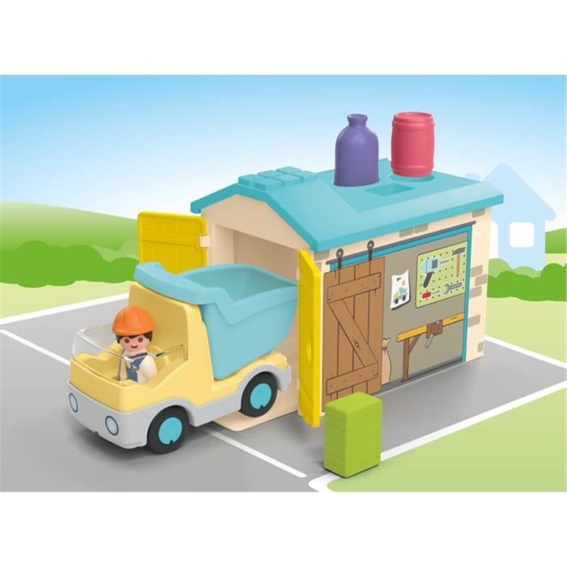 Image secondaire de PLAYMOBIL Junior 71686 Ouvrier camion et garage, Disney, Des 12 mois