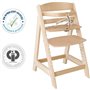 Chaise Haute Évolutive Sit Up III en Bois - ROBA - Réglable en Hauteur - Naturel