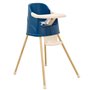 Chaise haute évolutive YOUPLA Thermobaby - Bleu océan - Fabriquée en France