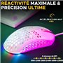 Souris Gamer filaire - The G-Lab - KULT-OXYGEN - RGB - 12800 DPI - Blanc