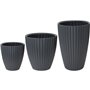 Pot de fleurs - Garden ID - Fancy - 40 x 42 cm - Pour jardin, balcons ou intérieurs - Anthracite
