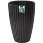 Pot de fleurs - Garden ID - Fancy - 40 x 58 cm - Pour jardin, balcons ou intérieurs - Noir