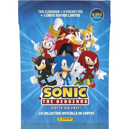 Starter Pack - PANINI - Sonic le hérisson Classic - Classeur - 2 pochettes - 1 carte Édition Limitée