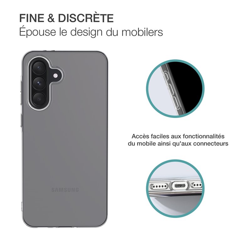Image secondaire de Coque Samsung Galaxy A36 5G / A56 5G Souple Transparente Bigben