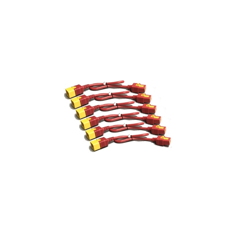 APC AP8712SX340 câble électrique Rouge 0,6 m Coupleur C19 Coupleur C20