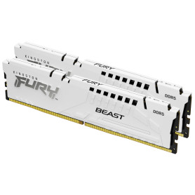 Kingston Technology FURY Beast 32 Go 6800 MT/s DDR5 CL34 DIMM (Kits de 2) White EXPO Kingston Technology FURY Beast 32 Go 6800 MT/s DDR5 CL34 DIMM (Kits de 2) White EXPO