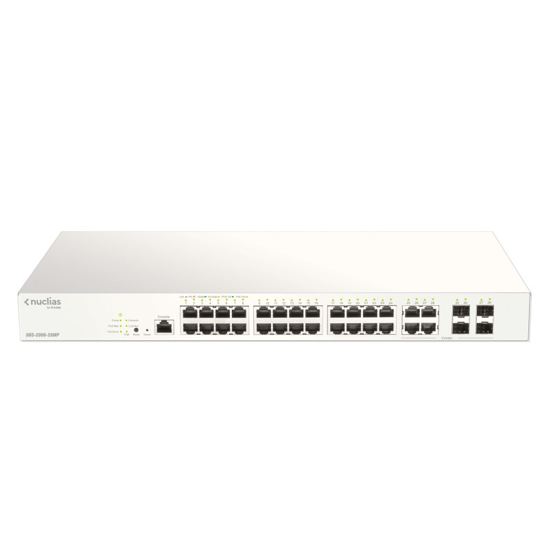 D-Link DBS-2000-28MP commutateur réseau Géré L2 Gigabit Ethernet (10/100/1000) Gris