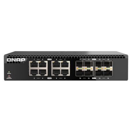 QNAP QSW-3216R-8S8T commutateur réseau Non-géré L2 10G Ethernet (100/1000/10000) Noir