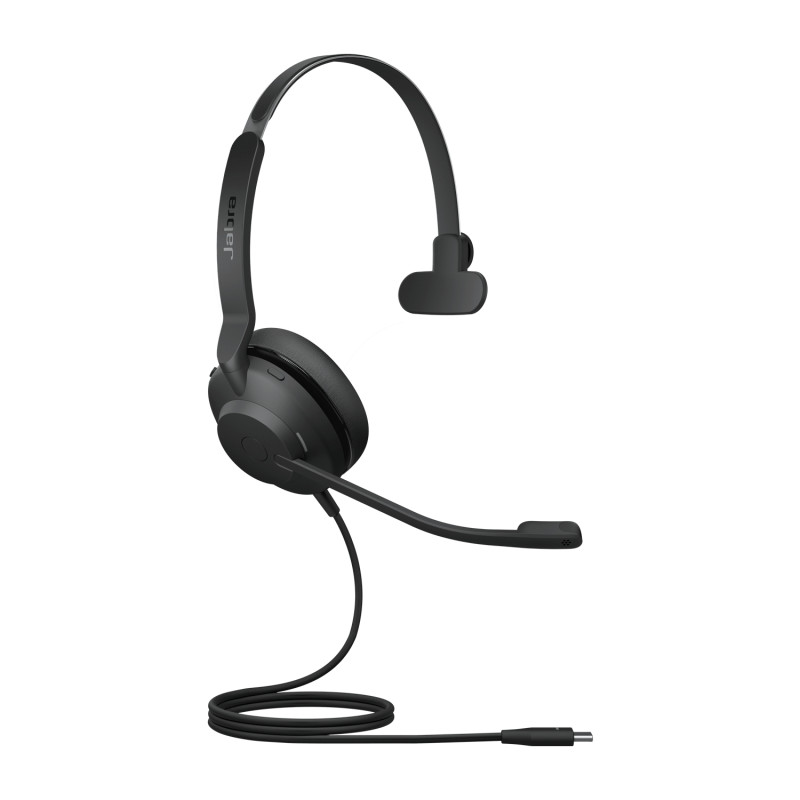 Jabra Evolve2 30, UC Mono Casque Avec fil Arceau Bureau/Centre d'appels USB Type-C Noir