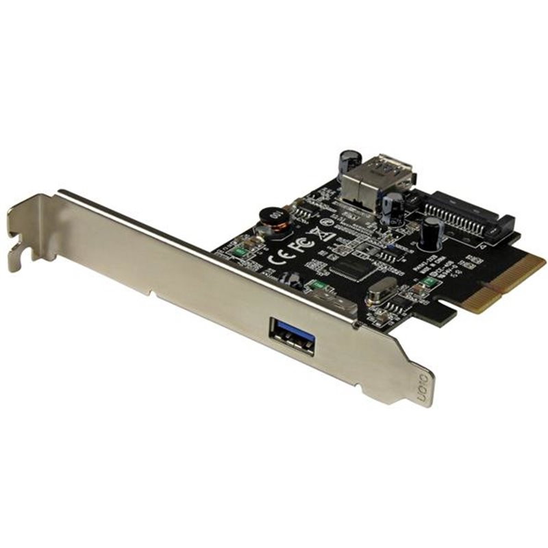 Image secondaire de StarTech.com Carte contrôleur PCI Express à 2 ports USB 3.1 (10 Gb/s) - 1 externe 1 interne - USB-A