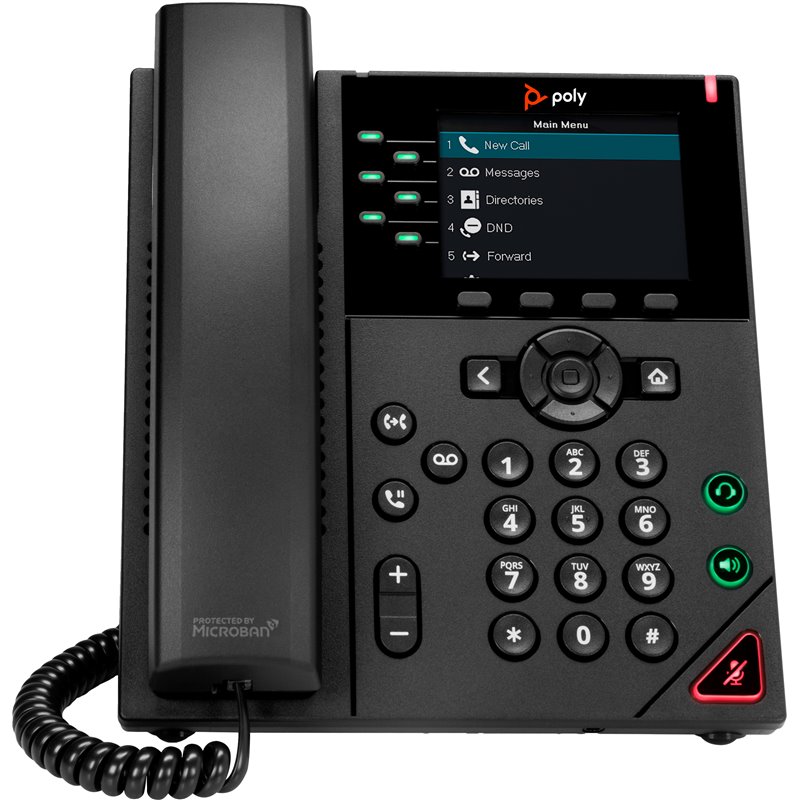 Image secondaire de POLY Téléphone IP VVX 350 à 6 lignes et compatible PoE