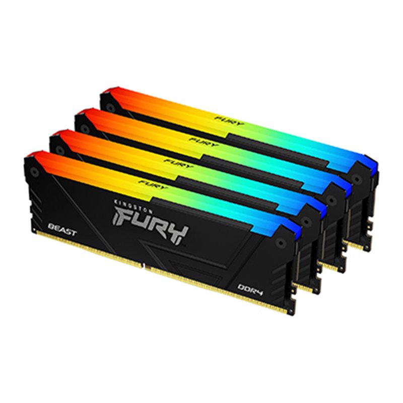 Image secondaire de Kingston Technology FURY 64GB 3200MT/s DDR4 CL16 DIMM (Kits de 4) Beast RGB