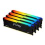 Kingston Technology FURY 64GB 3200MT/s DDR4 CL16 DIMM (Kits de 4) Beast RGB