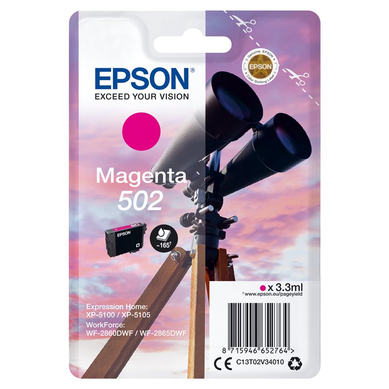 Secondary Image of Epson Singlepack Magenta 502 Ink