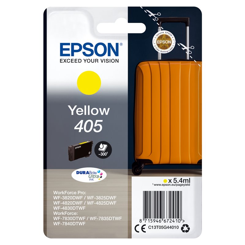 Image secondaire de Epson Singlepack Yellow 405 DURABrite Ultra Ink