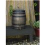 Récupérateur d'eau en forme de barrique - NATURE - En PE rotomoulé - 50 litres - Inclus accessoires