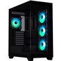 Boîtier PC - BITFENIX - CETO Premium Edition - Moyen tour - ATX - Noir - Verre trempé - USB-C et A-RGB
