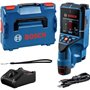 Détecteur mural Bosch Professional D-Tect 200 C avec 1 batterie 12V 2,0Ah, chargeur, câble USB-C, dragonne, en L-Boxx - 06010816