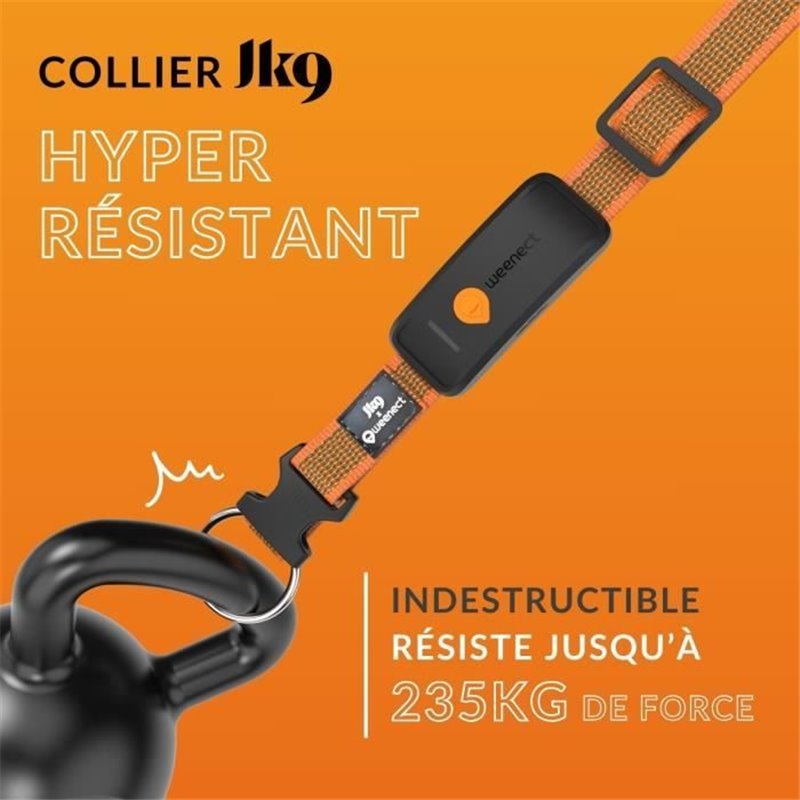 Image secondaire de Collier GPS pour chien - WEENECT Chien XT - Antenne XL - Etanche - Collier Julius-K9 - Fonctionne avec abonnement - Orange