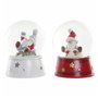 Boule de Noël DKD Home Decor Résine Verre Père Noël (2 pcs) (9.5 x 9.5 x 13.5 cm)