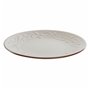 Assiette plate DKD Home Decor Beige Marron Grès (21 x 21 x 2.5 cm)