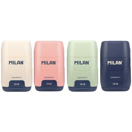 Ensemble Gomme et Taille-Crayon Milan 1918 Multicouleur