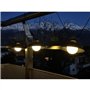 Guirlande solaire - Luna - 5 m - Noir - 10 ampoules - 50 lumens - Rechargeable USB