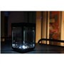 Mini photophore solaire pour table - Parois en verre - Noir