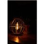 Lampe solaire en bambou - Olivie - Noir