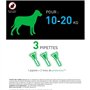 FRONTLINE 3 Pipettes antiparasitaires COMBO Chien - 10 a 20 kg  -  Puces, tiques, poux broyeurs
