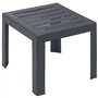Table basse - GROSFILLEX - Miami - Anthracite - 40x40 - Résine