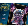 Kit loisir créatif - LANSAY - Collection Sequins - Pop art chien - Des 14 ans