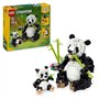 LEGO Creator 31165 3-en-1 Animaux sauvages : la famille de pandas Jeu pour fille des 8 ans