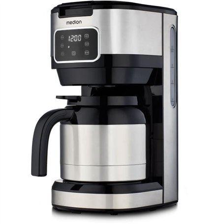 Cafetiere Filtre Digitale Isotherme - MEDION - 900W - 1,2L - Silver