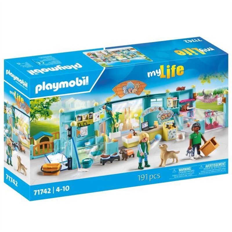 PLAYMOBIL 71742 Hôtel des animaux soigneurs accessoires