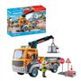 PLAYMOBIL 71750 Camion grue, ouvrier & accessoires
