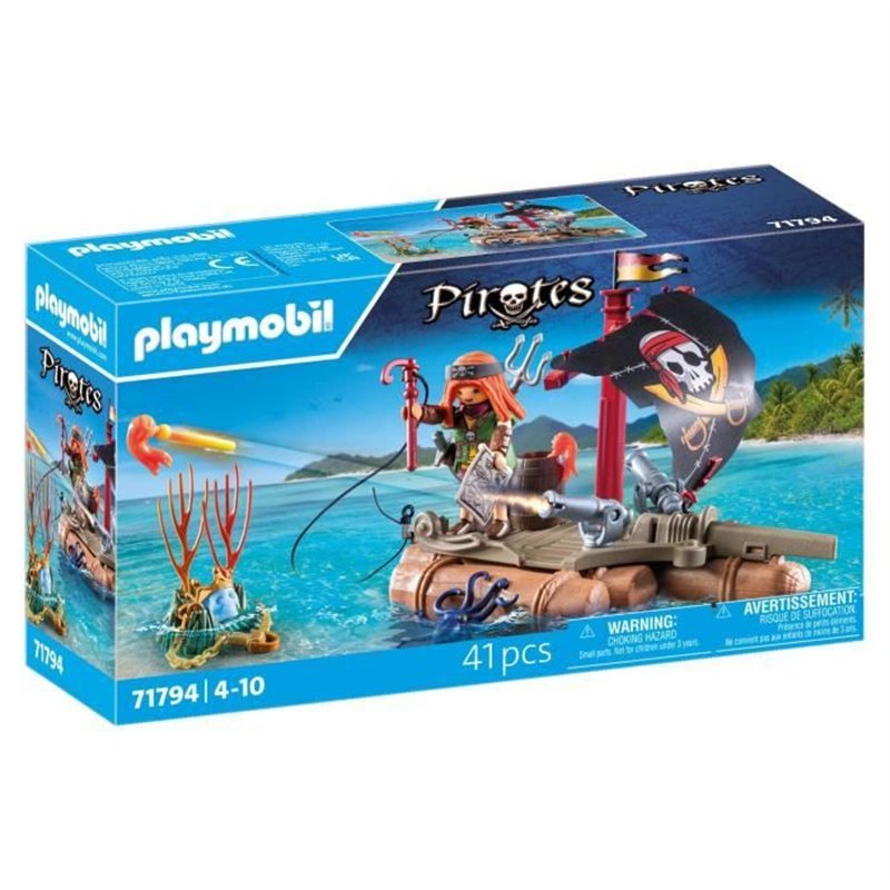 PLAYMOBIL 71794 Pirate avec radeau flottant et trésor