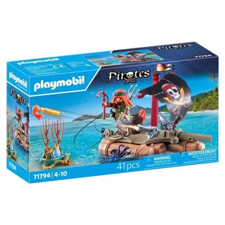 PLAYMOBIL 71794 Pirate avec radeau flottant et trésor