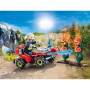 PLAYMOBIL 71825 Pompier avec quad et arbustes enflammés