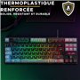 Clavier Gamer - The G-Lab - KEYZ CAESIUM - RGB - Noir & gris - TKL