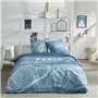 Parure de lit - TODAY - JAVA - 2 personnes - 240x220 cm - Coton - Imprimé Paris - Bleu