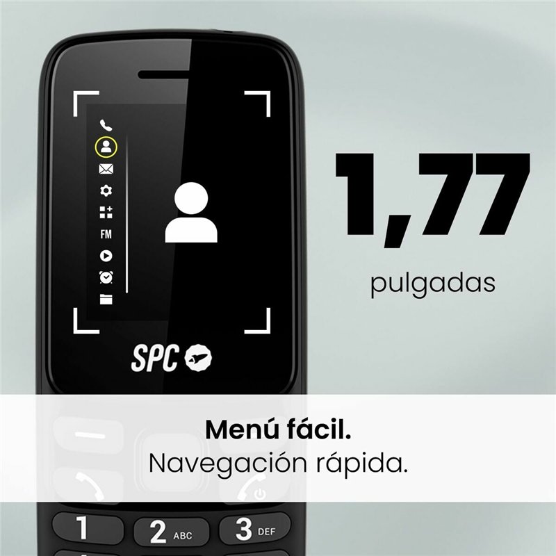 Image secondaire de Téléphone portable pour personnes âgées SPC 2340N 256 GB Noir