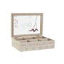 Boîte pour infusions DKD Home Decor Verre MDF (24 x 16,5 x 7 cm)