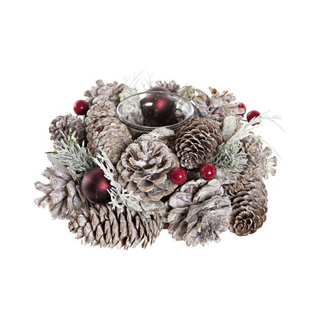 Bougeoirs de Noël DKD Home Decor (19 x 19 x 9 cm)