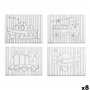 Toile Pincello 29100261 Bois Tissu 8 Unités