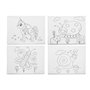 Toile Pincello 29100262 Bois Tissu 8 Unités