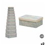 Boîte Décorative Pincello 64 Crème Carton (2 Unités)